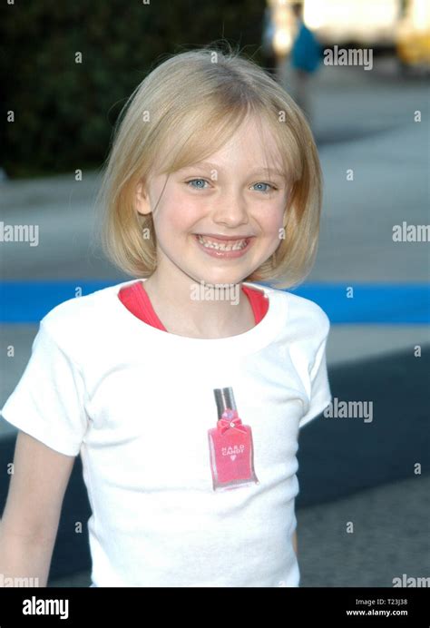 Dakota Fanning at the 2003 Teen Choice Awards, held on August 2, 2003, at the Gibson ...