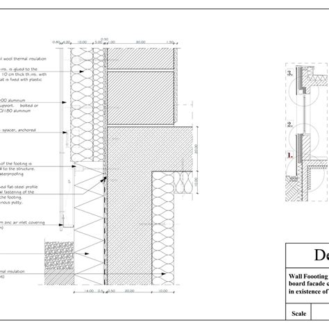 Wall Footing Section with "fiber Cement Board" Cladding. There is a basement. - CAD Files, DWG ...