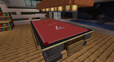 Billiards Table in Minecraft me and my friends made on our server using ...