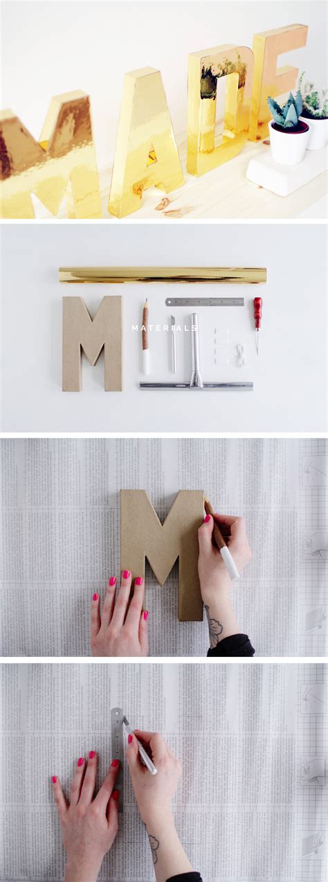 DIY Solid Gold Letters | Fall For DIY | Bloglovin’