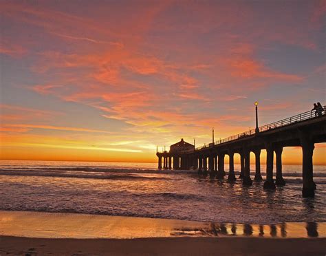 Manhattan Beach Sunset Photograph by Matt MacMillan - Pixels