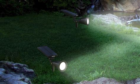 Adjustable Solar LED Spotlights | Groupon