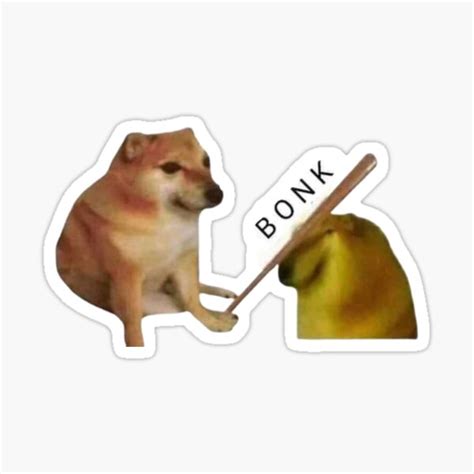 "Bonk dog memes" Sticker by Temakashi | Redbubble