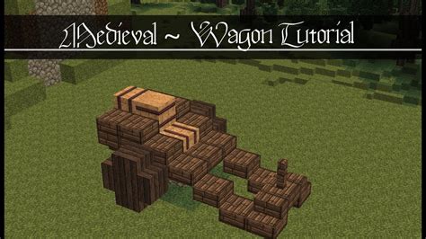 Minecraft Tutorial - Medieval Horse Wagon - MedievalMinecrafters - YouTube