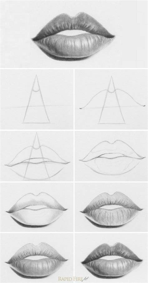 Aprende Como Dibujar Labios a lapiz [Guia completa] | Sketches, Lips drawing, Art drawings sketches