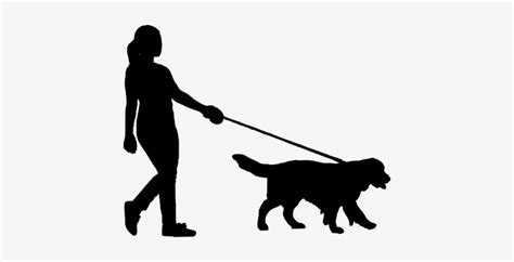 Walking, Dog, Women, People, Silhouette - Silhouette Of Person Walking ...