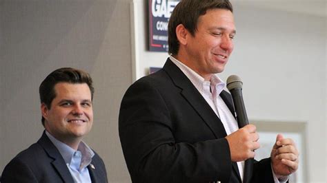 Ron DeSantis dodges questions about pal Matt Gaetz’s legal troubles ...