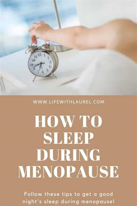 Simple Tips to SLEEP Better During Menopause - Life with Laurel