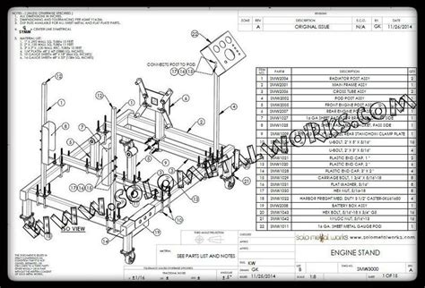 Engine Stand Plans + Plate Kit + Gauge Pod in 2020 | Diy plans, Engine ...