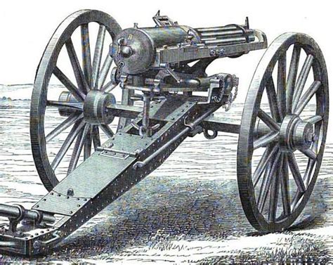 The Gatling gun was designed by Richard Gatling in 1861. Ever since, it ...