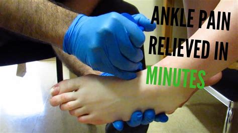 Severe * Ankle Pain * Relieved In Minutes (REAL TREATMENT!!!) - YouTube