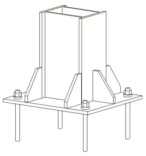 Steel Column Base Plate Connection Principles