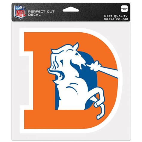 Denver Broncos Retro - 8x8 Full Color Die Cut Decal at Sticker Shoppe