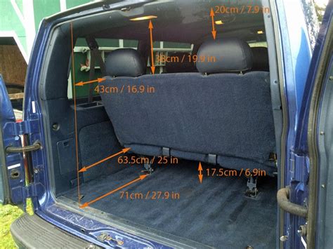 GMC Safari / Astro Van Interior Measurements for Minivan Camper Conversion | morehawes Chevrolet ...