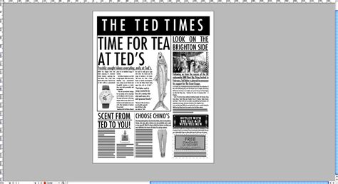 Design Practice: Newspaper size