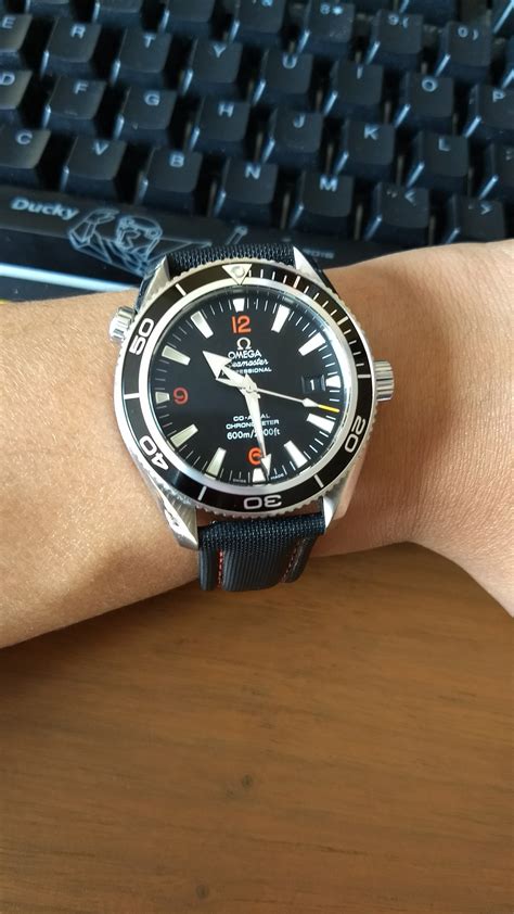 [Omega] Seamaster Planet Ocean on sailcloth strap : Watches