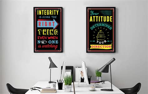 Inspirational Posters, Motivational Posters, Classroom Posters, Positive Quotes Wall Decor ...