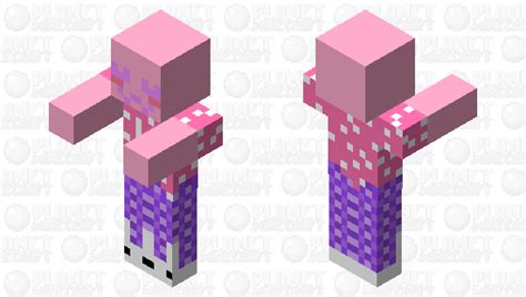 Pink Cute Zombie Minecraft Mob Skin