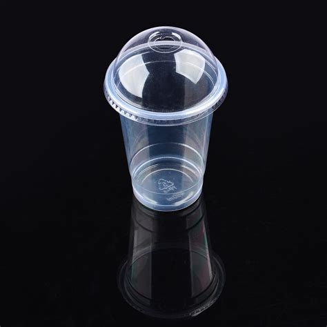 Disposable Clear Plastic Cups with Dome Lids - 16oz - Tanga