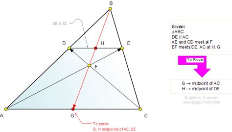 Math Education Geometry Problem 714: Triangle, Parallel, Cevians, Midpoints, Median. Level: High ...