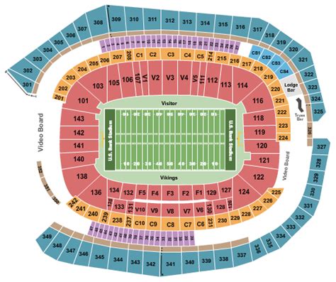 Tcf Bank Stadium Seating Chart Vikings