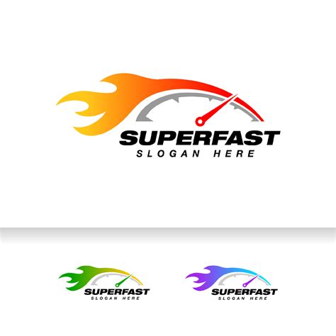 speedometer logo design template. speedometer vector icon with flame effect illustration 3591197 ...