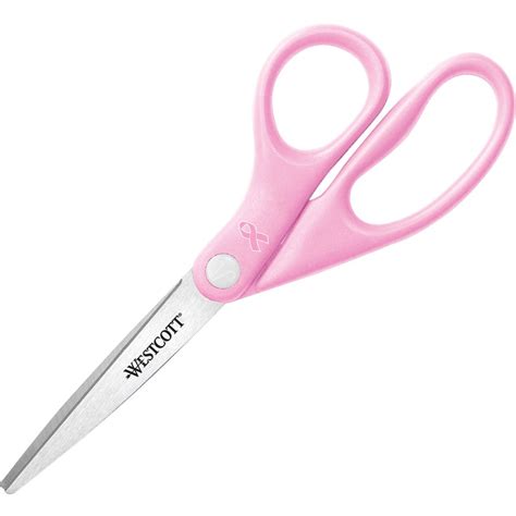 Westcott 8" BCA Pink Straight Cut Scissors - ForMyDesk.com