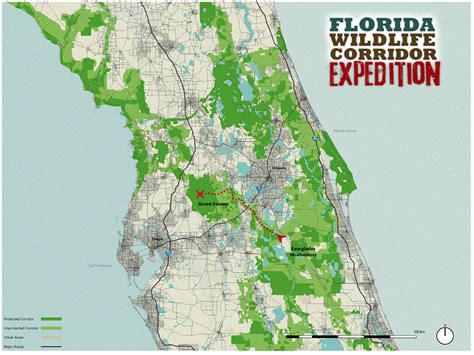 2018 Florida Wildlife Corridor Expedition Map