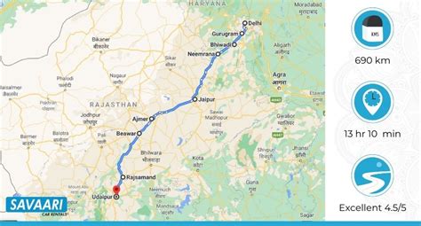 Delhi to Udaipur by Road – Distance, Time and Useful Travel Information