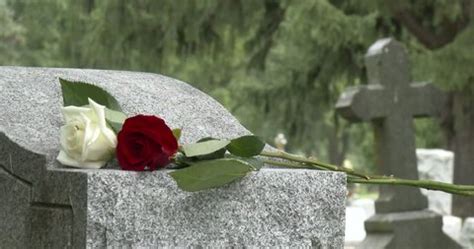 Blank Headstone Cemetery Rose On Top Stock Photo 1190026108 | Shutterstock