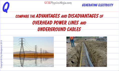 46. Overhead vs underground electricity cables - GCSEPhysicsNinja.com