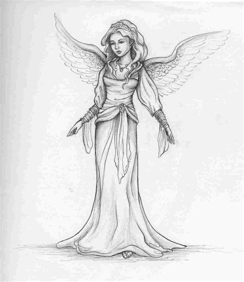 Pretty Fairy Drawings at PaintingValley.com | Explore collection of ...