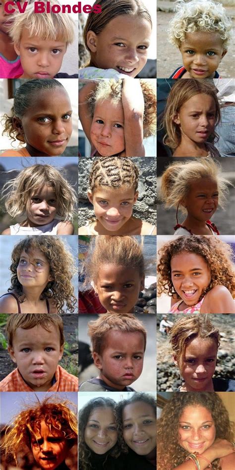 Cape Verdean blond children from the island of Fogo | Cape verdean