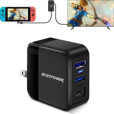 Amazon.com: Switch Dock Charger Adapter for Nintendo Switch OLED ...