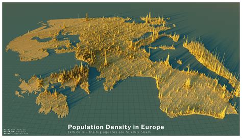 Stats, Maps n Pix: Population density in Europe