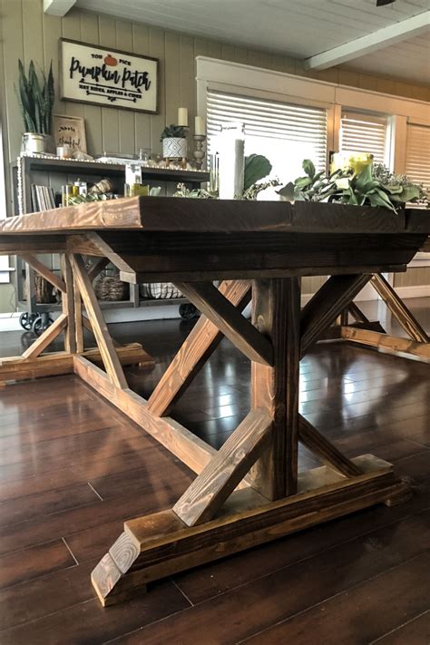 Diy rustic farmhouse table – Artofit