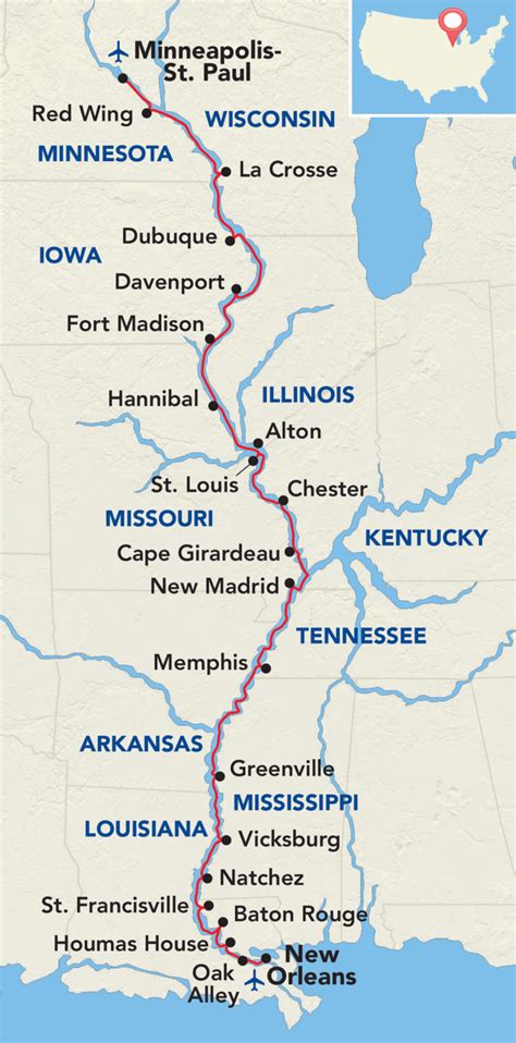 Complete Mississippi River Cruise - Sunstone Tours & Cruises