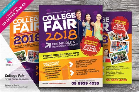 College Fair Flyer Templates by kinzi21 | GraphicRiver