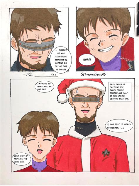 Shinji and Gendo spend some holiday family time together (a Star Trek ...