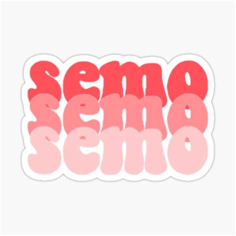 Semo Stickers | Redbubble