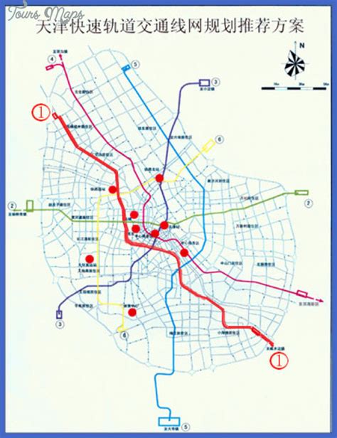 Tianjin Metro Map - ToursMaps.com