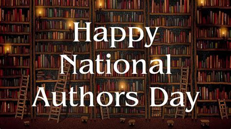 Every Day Is Special: November 1 - National Authors Day