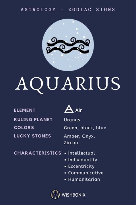 Aquarius doesn't like to follow the mainstream. He prefers to go his ...