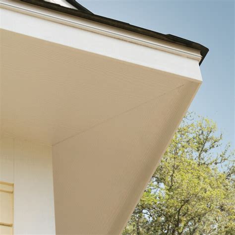 James Hardie 24-in x 96-in HardieSoffit Primed Fiber Cement Solid Soffit in the Soffit ...