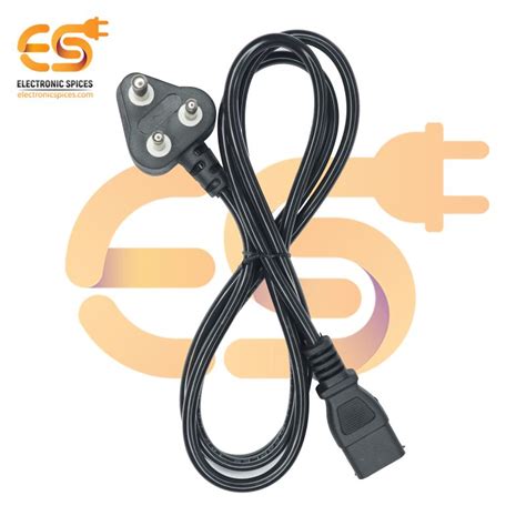 Buy 240v Ac power cord 1M approx 3 pin power Cable for pc Black color