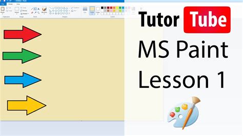 MS Paint Tutorial - Lesson 1 - Interface - YouTube