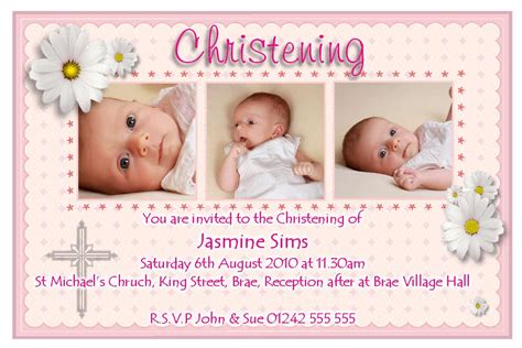 Printable Baby Christening Invitations