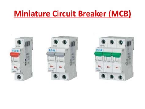 Components and Working Principle of MCB - Electrical Concepts