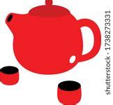 Image of Red ceramic teapot | Freebie.Photography