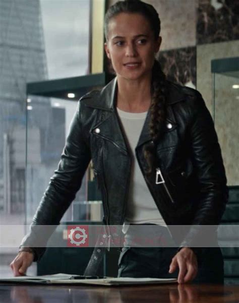 Alicia Vikander Tomb Raider Jacket | Lara Croft Leather Jacket